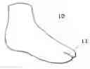 Fig. 01 - Socks for use with thong sandals
