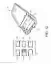 Fig. 12 - Protective case with compartment including spring