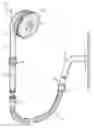 Fig. 01 - Shower brush having interchangeable cleaning attachments