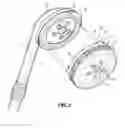 Fig. 04 - Shower brush having interchangeable cleaning attachments
