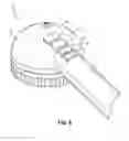 Fig. 07 - Shower brush having interchangeable cleaning attachments