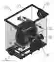 Fig. 01 - System for the electrolysis of water having rotating disc cathodes and an automated cathode cleaner