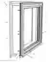 Fig. 01 - Window system with interchangeable exterior accessory covers