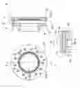 Fig. 04 - Turbocharger variable-vane cartridge with nozzle ring and pipe secured by two-piece self-centering spacers