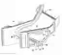 Fig. 01 - Tripod buckle for split fairing of a gas turbine engine