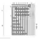 Fig. 17 - Multiheight electrically conductive via contacts for a multilevel interconnect structure
