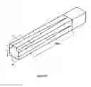 Fig. 08 - Tapered Optical Waveguide Coupled to Plasmonic Grating Structure