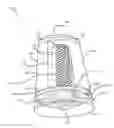 Fig. 01 - E-cigarette with segregated cartridge for selective disbursement of liquid solution flavors