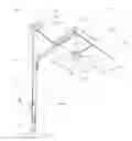 Fig. 01 - Outdoor Umbrella with Built-In Electro Control Panel