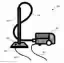 Fig. 01 - VACUUM CLEANER HEAD INCLUDING INSUFFLATION AND PULLING FANS