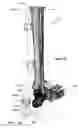 Fig. 43 - Clamping device for use with an anatomic external fixation system
