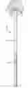 Fig. 01 - Most fit exercise sledge hammer with head molded to and through handle