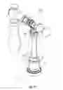 Fig. 13 - Transverse handle assembly for a valve