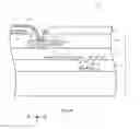 Fig. 10 - Display having vertical gate line extensions and minimized borders