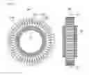 Fig. 10 - Iron core member with divided yoke and tooth portions with V-shaped end joint portions