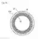 Fig. 13 - Iron core member with divided yoke and tooth portions with V-shaped end joint portions