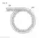 Fig. 15 - Iron core member with divided yoke and tooth portions with V-shaped end joint portions