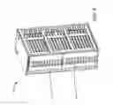Fig. 05 - Rack level air flow baffle providing hot aisle separation from rack-inserted it components