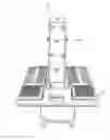 Fig. 01 - Hydroponic planting tower with horizontal grow platform