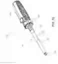 Fig. 75 - Method and apparatus for accessing the interior of a hip joint, including the provision and use of a novel telescoping access cannula and a novel telescoping obturator