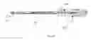 Fig. 18 - Artificial cervical and lumbar discs, disc plate insertion gun for performing sequential single plate intervertebral implantation enabling symmetric bi-disc plate alignment for interplate mobile core placement