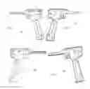 Fig. 24 - Artificial cervical and lumbar discs, disc plate insertion gun for performing sequential single plate intervertebral implantation enabling symmetric bi-disc plate alignment for interplate mobile core placement