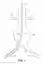 Fig. 02 - Bifurcated endovascular prosthesis having tethered contralateral leg