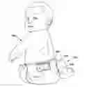 Fig. 01 - Disposable diaper with integrated disposal aid