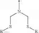 Fig. 19 - Hexahydrotriazine, dithiazine, and thioether functionalized materials