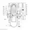 Fig. 10 - Rotor assembly for an open cycle engine, and an open cycle engine