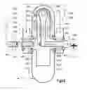 Fig. 11 - Rotor assembly for an open cycle engine, and an open cycle engine