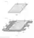 Fig. 04 - Semiconductor package of a flipped MOSFET chip and a multi-based die paddle with top surface groove-divided multiple connecting areas for connection to the flipped MOSFET electrodes