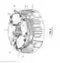 Fig. 03 - Dual air and liquid cooling media compatible electric machine electronics