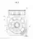 Fig. 03 - Motor having air path of stator, or fan cleanable, and cleaning system of motor