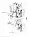 Fig. 03 - Lawn-mowing vehicle with outwardly and upwardly rotatable lawn-mowing unit