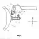 Fig. 11 - Lawn-mowing vehicle with outwardly and upwardly rotatable lawn-mowing unit