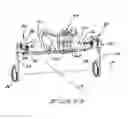 Fig. 15 - Reel mower with pivotal footrest providing access to center rear cutting unit