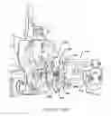 Fig. 22 - Reel mower with pivotal footrest providing access to center rear cutting unit
