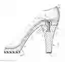 Fig. 01 - Transitional shoe with screw-on heel