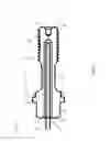 Fig. 08 - Heated bolt for modular hip stem