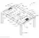 Fig. 01 - Table top soccer board game utilizing marbles