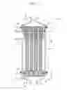 Fig. 14 - Cartridge type hollow fiber membrane module