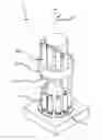 Fig. 01 - Apparatus and method for simultaneously forming a contoured shoulder and neck portion in a closed end of a metallic container