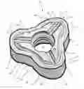 Fig. 01 - Indexable milling insert having side supporting valley, and a milling tool