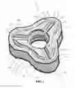 Fig. 02 - Indexable milling insert having side supporting valley, and a milling tool