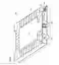 Fig. 20 - Printing material container, and board mounted on printing material container
