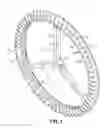 Fig. 02 - Steering wheel cover having clips