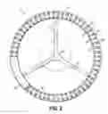 Fig. 03 - Steering wheel cover having clips