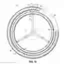 Fig. 12 - Steering wheel cover having clips