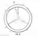 Fig. 14 - Steering wheel cover having clips